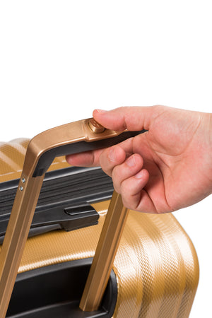 Swissgear 7272 Energie Expandable Hardside Spinner Luggage set with a patented, sculpted system that allows easy thumb activation of push-button lock
