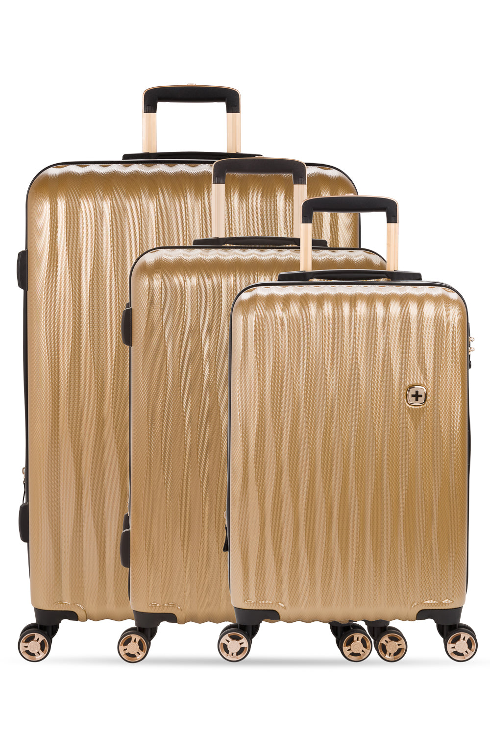 Swissgear 7272 Energie Expandable 3pc Hardside Spinner Luggage Set