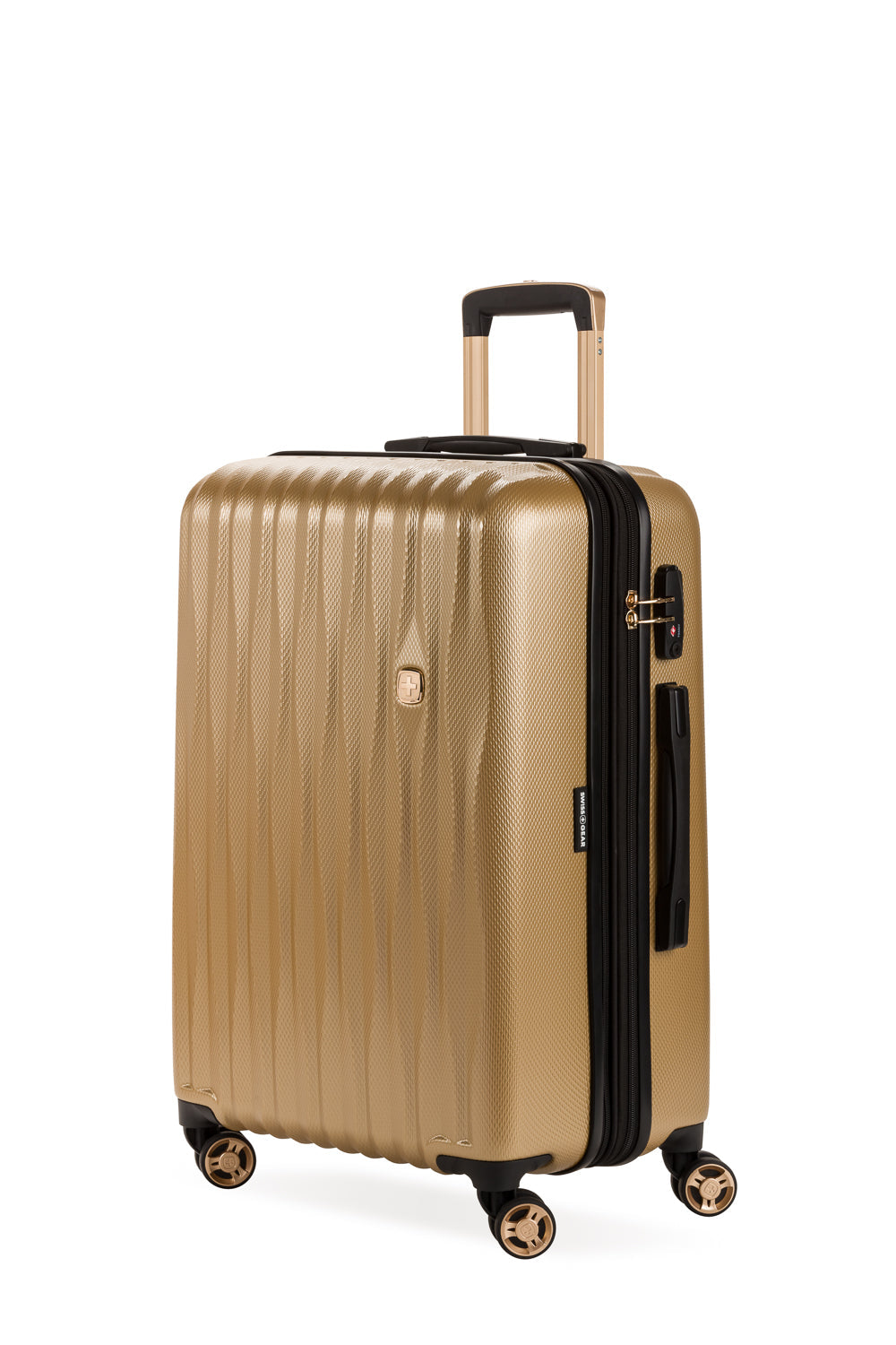 SWISSGEAR Energie Medium Checked Spinner - Gold - 01