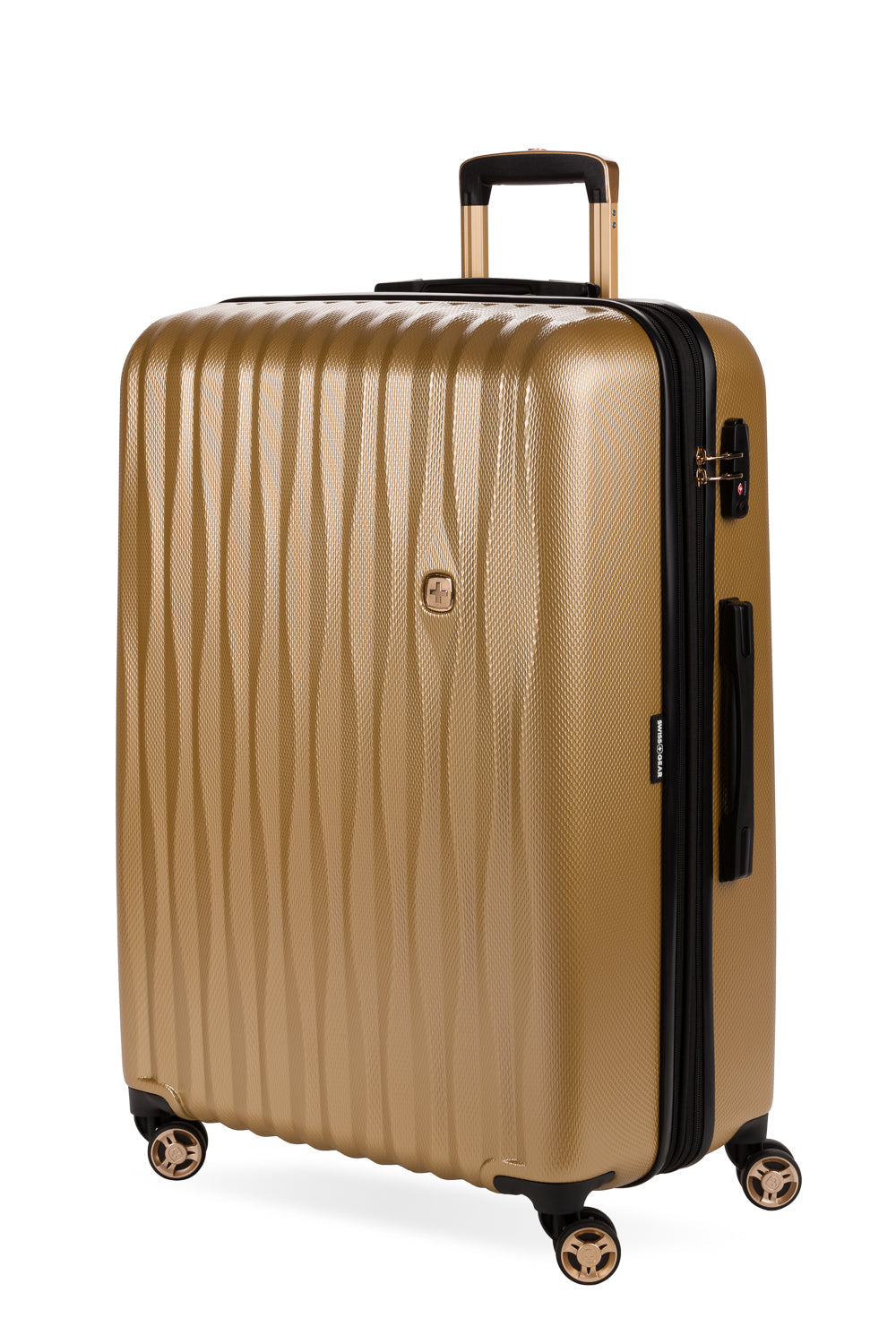 SWISSGEAR Energie Large Checked Spinner - Gold - 01