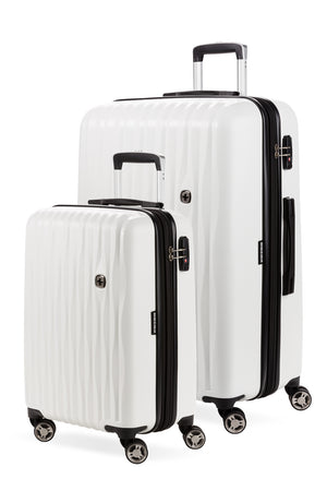Swissgear 7272 Energie Expandable 2pc Hardside Spinner Luggage Set - White