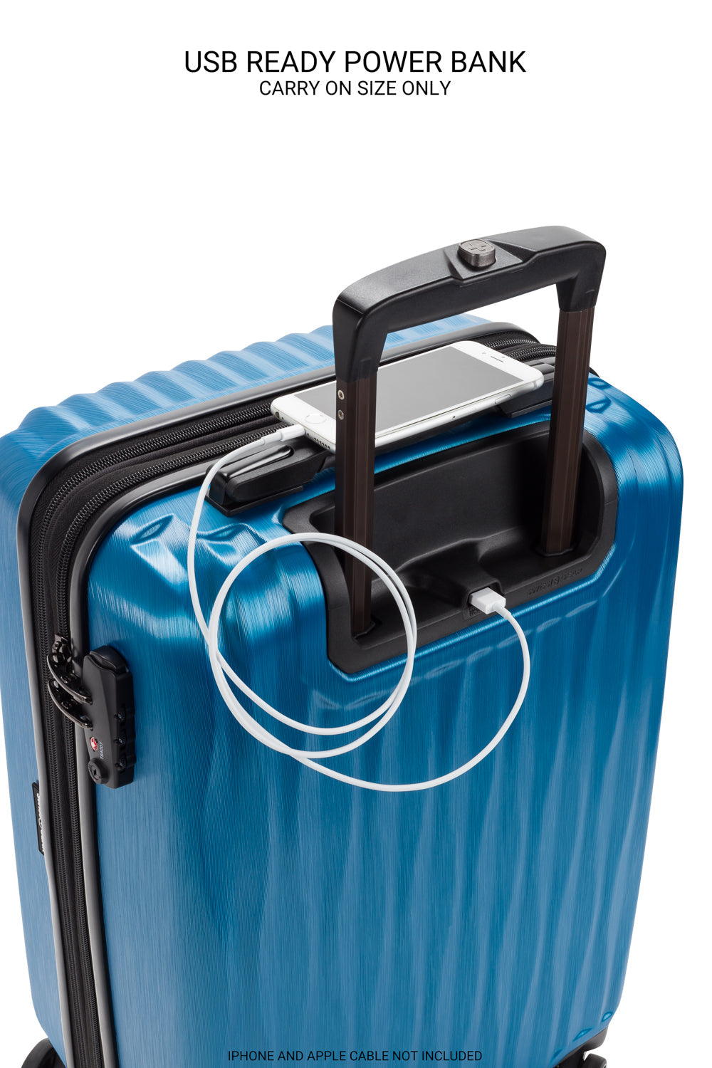 SWISSGEAR Energie Carry-On Spinner - Ocean Blue - 06