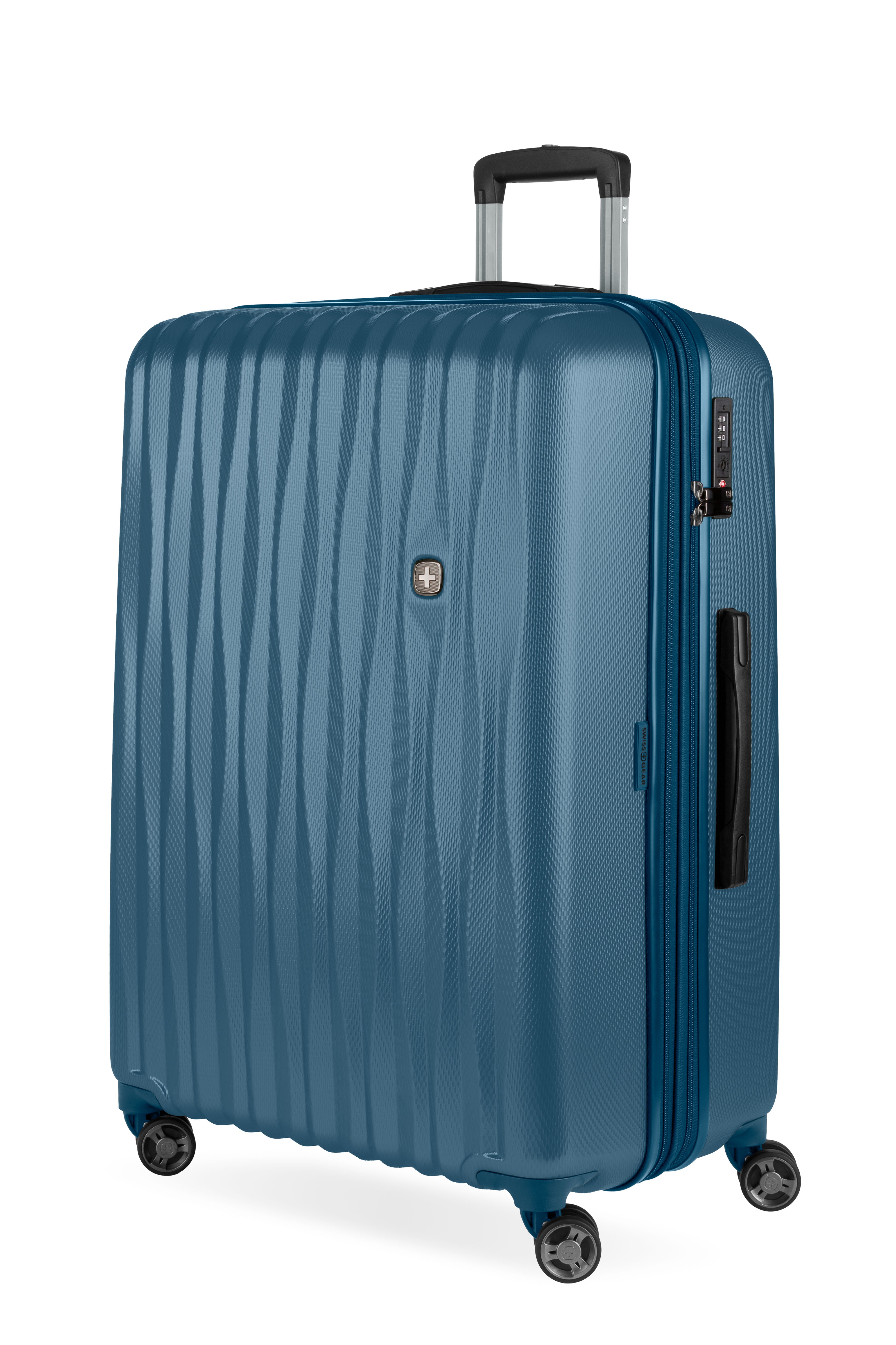 SWISSGEAR Energie Large Checked Spinner - Atlas Blue - 01