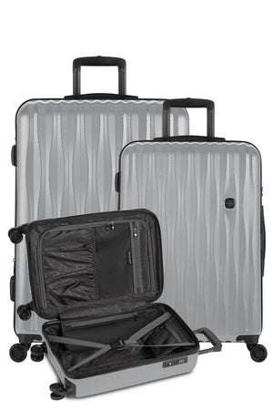 SWISSGEAR Energie 3-Piece Spinner Set in Silver