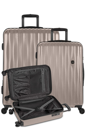 SWISSGEAR Energie 3-Piece Spinner Set in Champagne