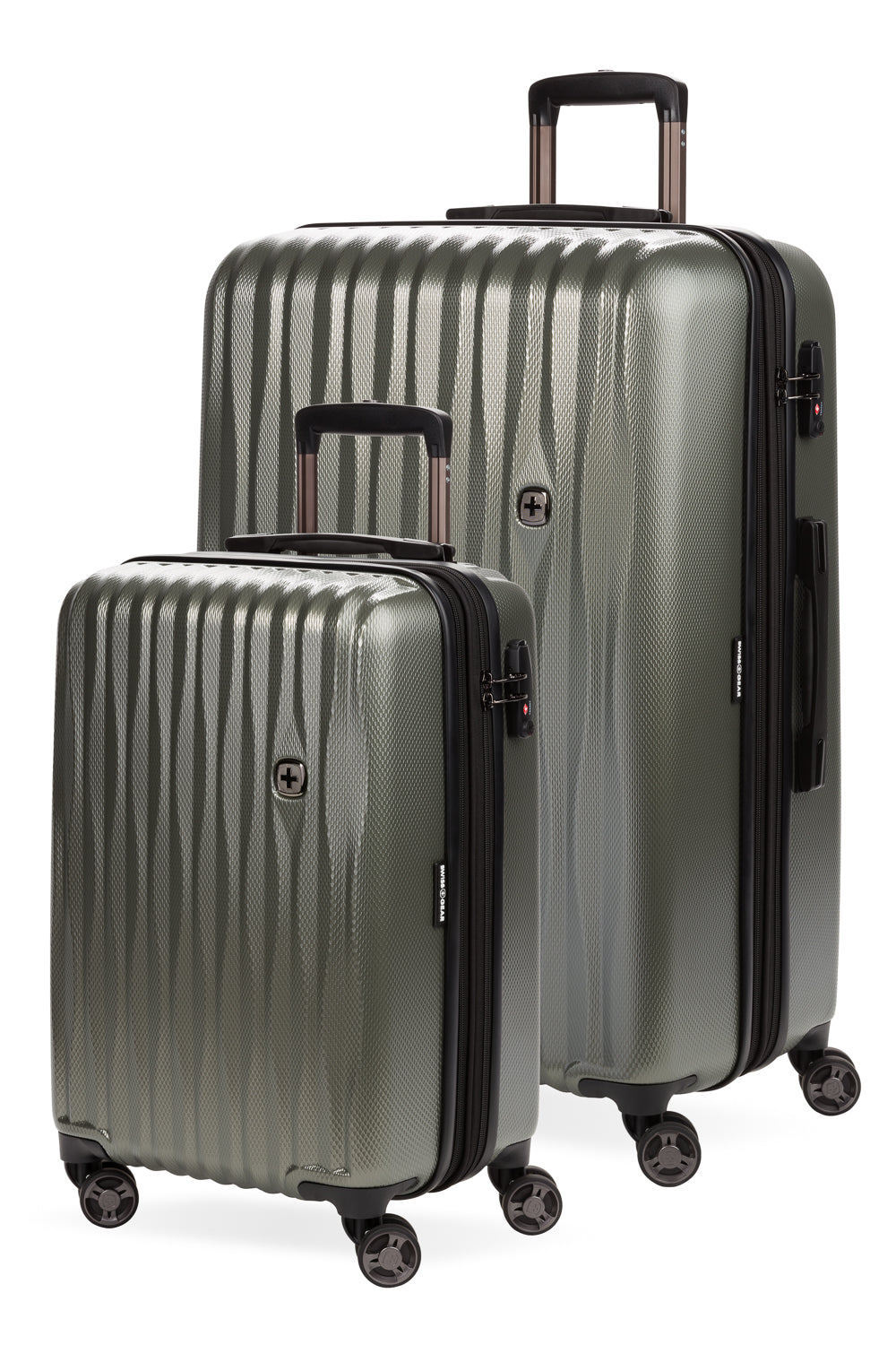 SWISSGEAR Energie 2-Piece Spinner Set - Olive Green - 01
