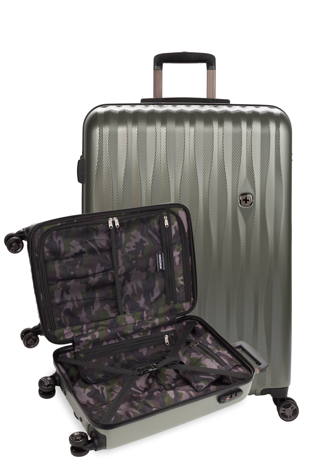 SWISSGEAR Energie 2-Piece Spinner Set - Olive Green - 13