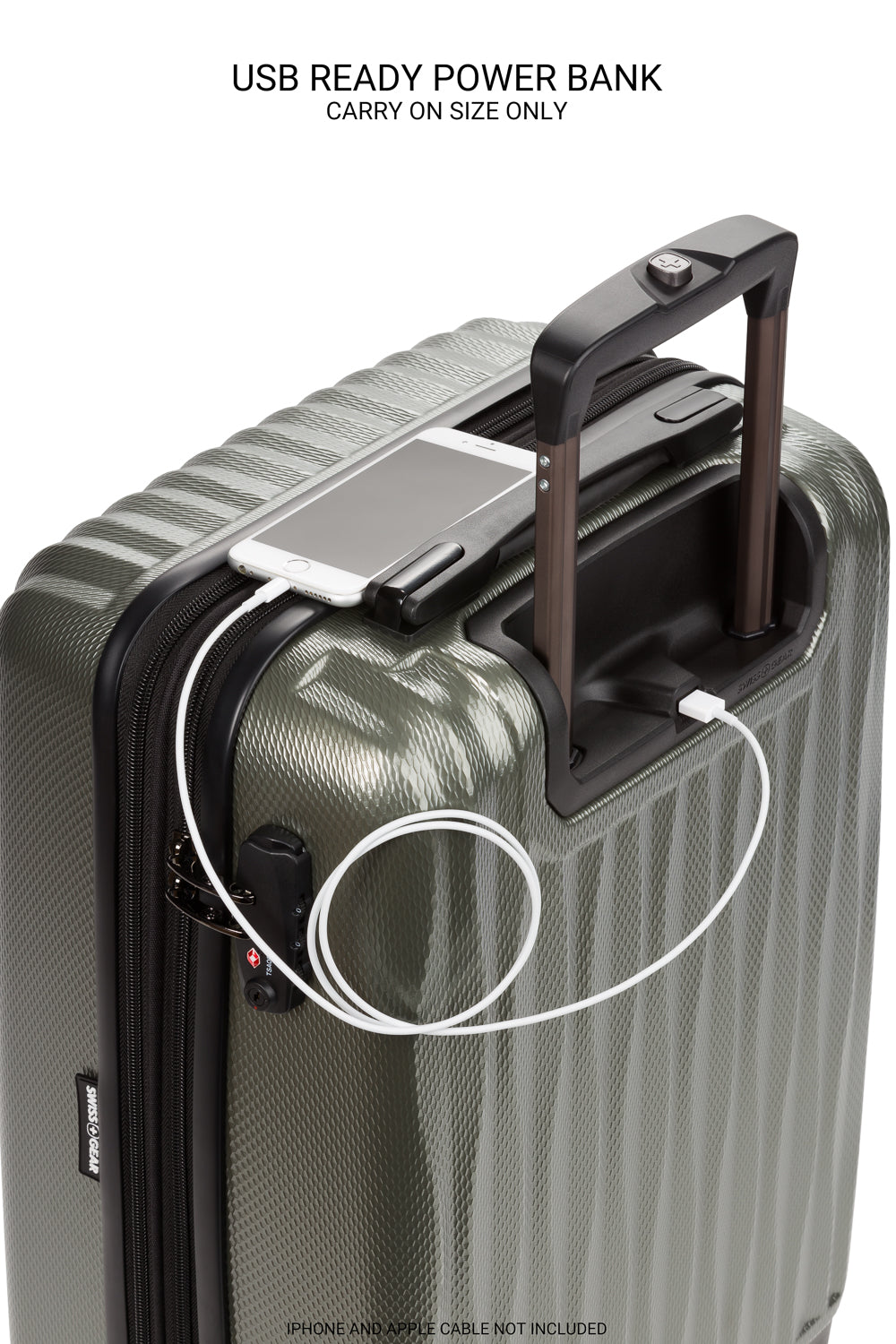 SWISSGEAR Energie Carry-On Spinner - Olive Green - 06