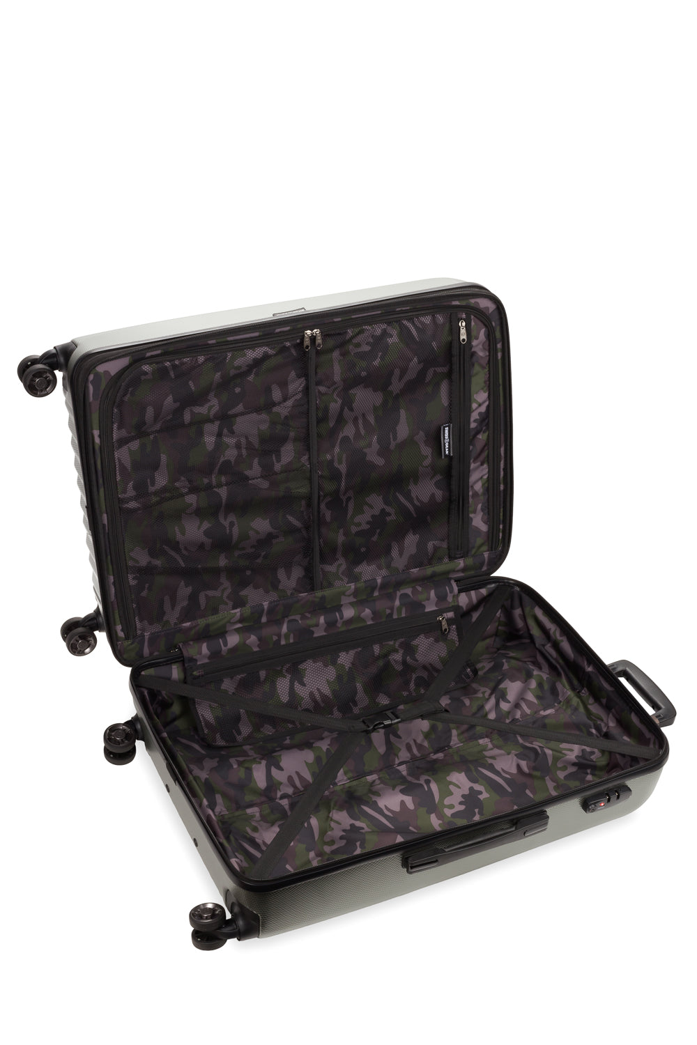 SWISSGEAR Energie Large Checked Spinner - Olive Green - 05