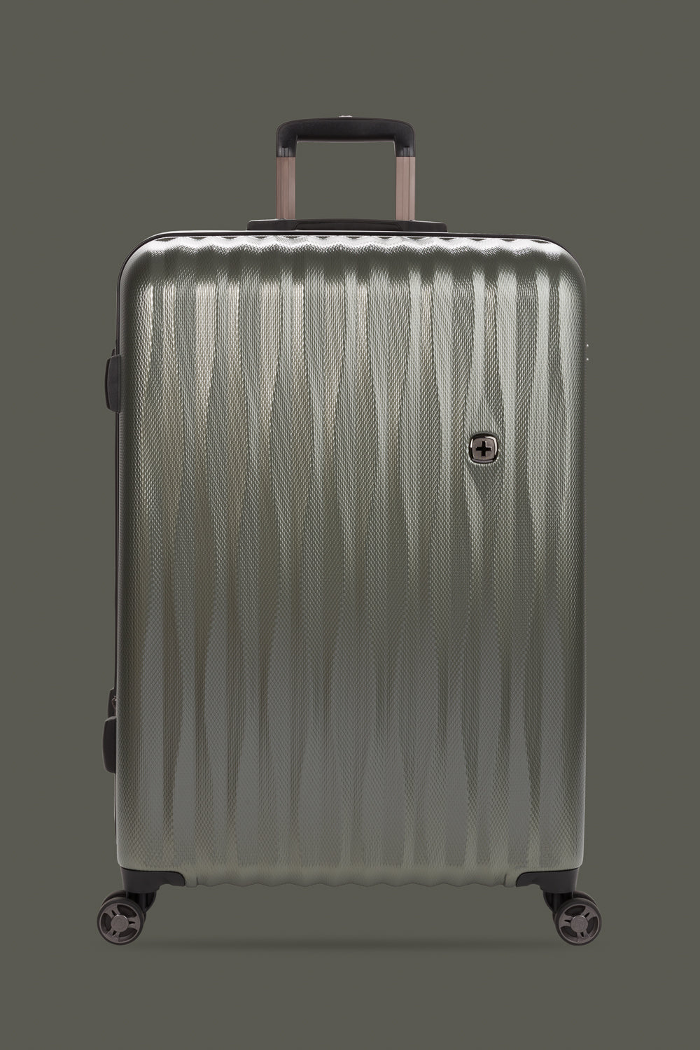 SWISSGEAR Energie Large Checked Spinner - Olive Green - 12