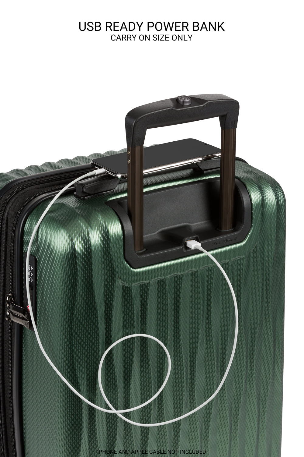 SWISSGEAR Energie Carry-On Spinner - Verdun Green - 07