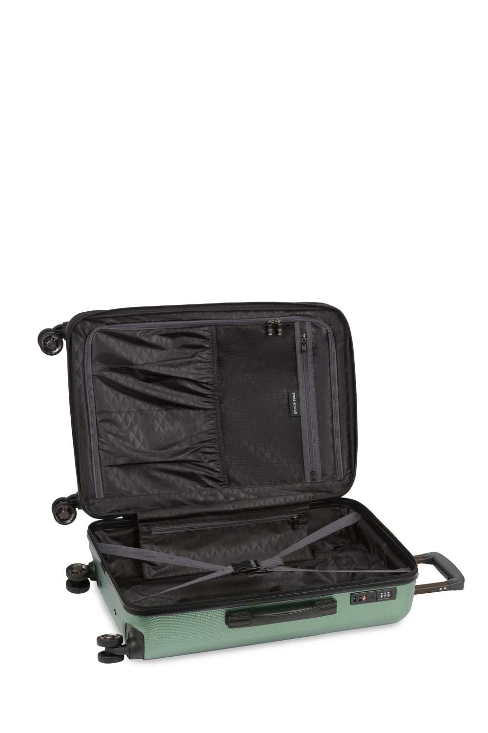 SWISSGEAR Energie Medium Checked Spinner - Verdun Green - 06