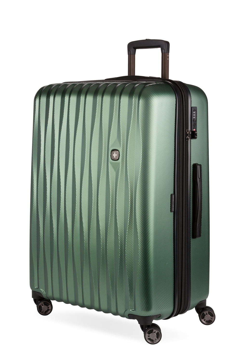 SWISSGEAR Energie Large Checked Spinner - Verdun Green - 01