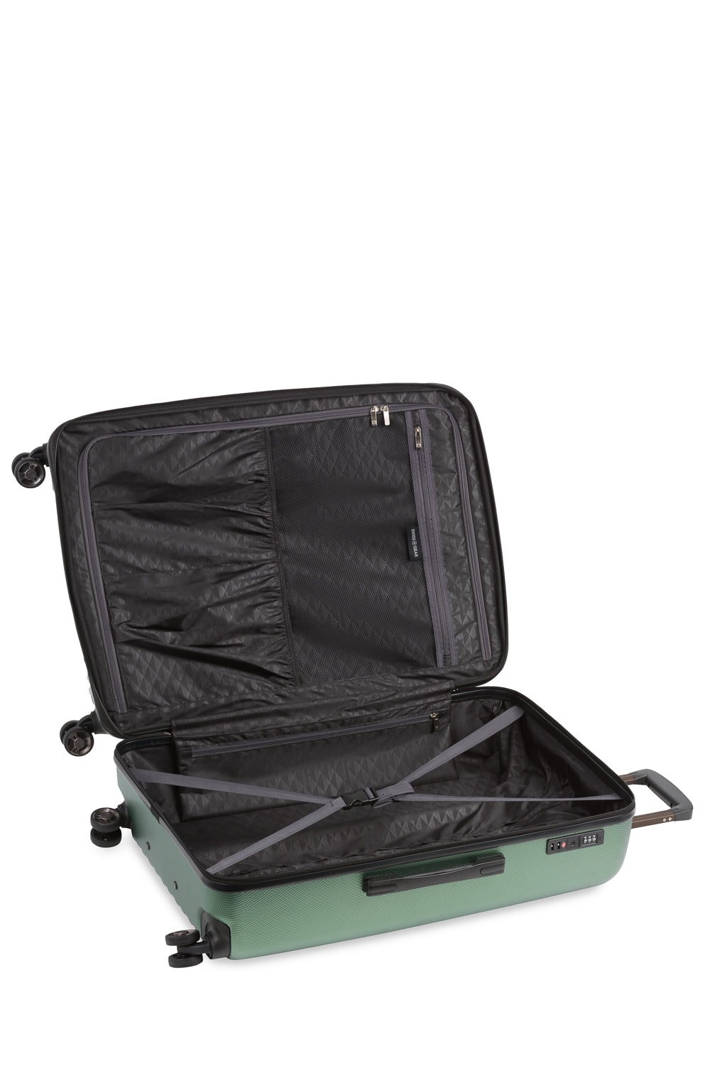 SWISSGEAR Energie Large Checked Spinner - Verdun Green - 06