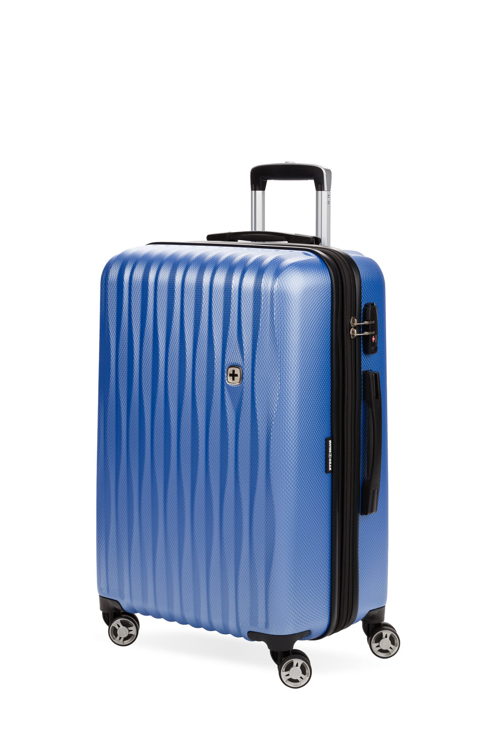 SWISSGEAR Energie Medium Checked Spinner - Periwinkle - 01