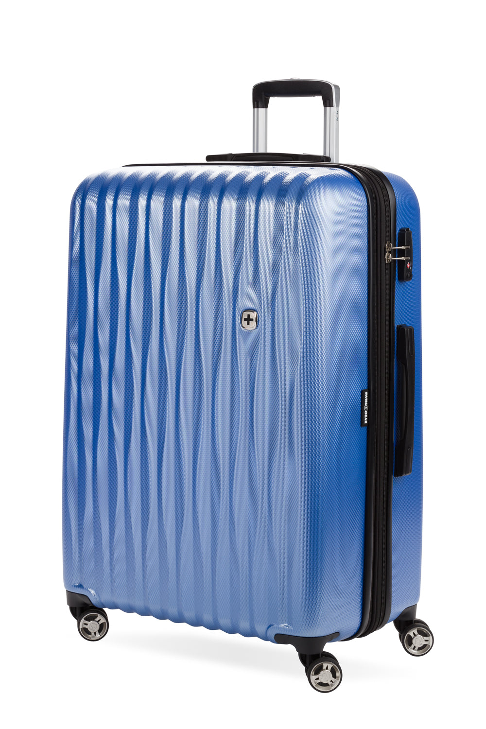 SWISSGEAR Energie Large Checked Spinner - Periwinkle - 01