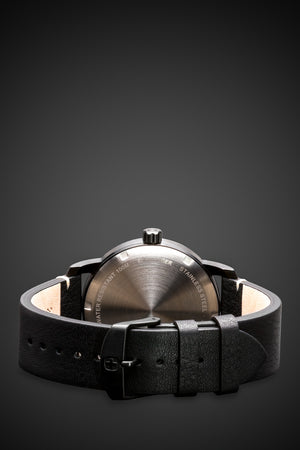 Swissgear Legacy Watch - Black/Black - Nubuck leather bracelet