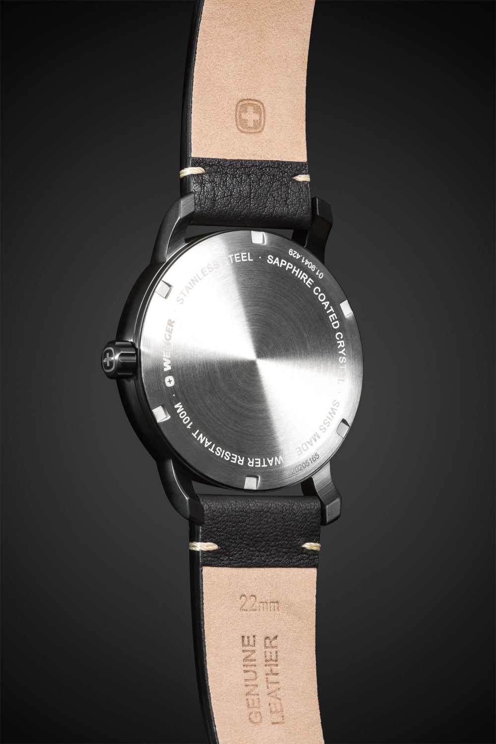 SWISSGEAR Legacy Swiss Watch - Black with Black Dial and Black Strap - 06
