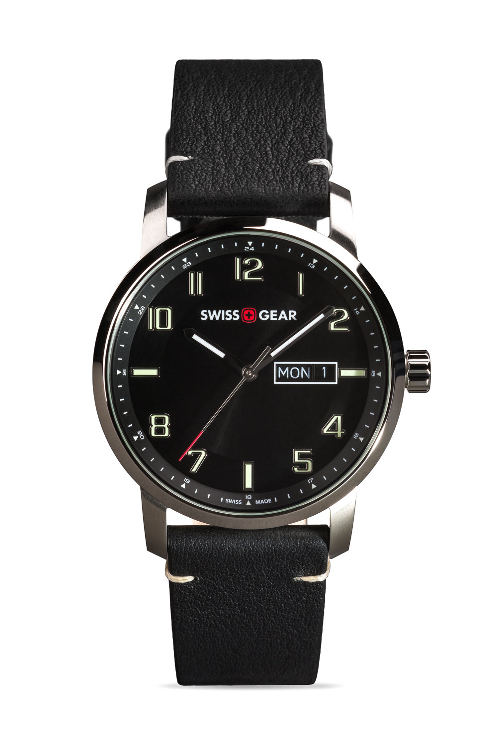 SWISSGEAR Legacy Swiss Watch - Black/Silver - 01