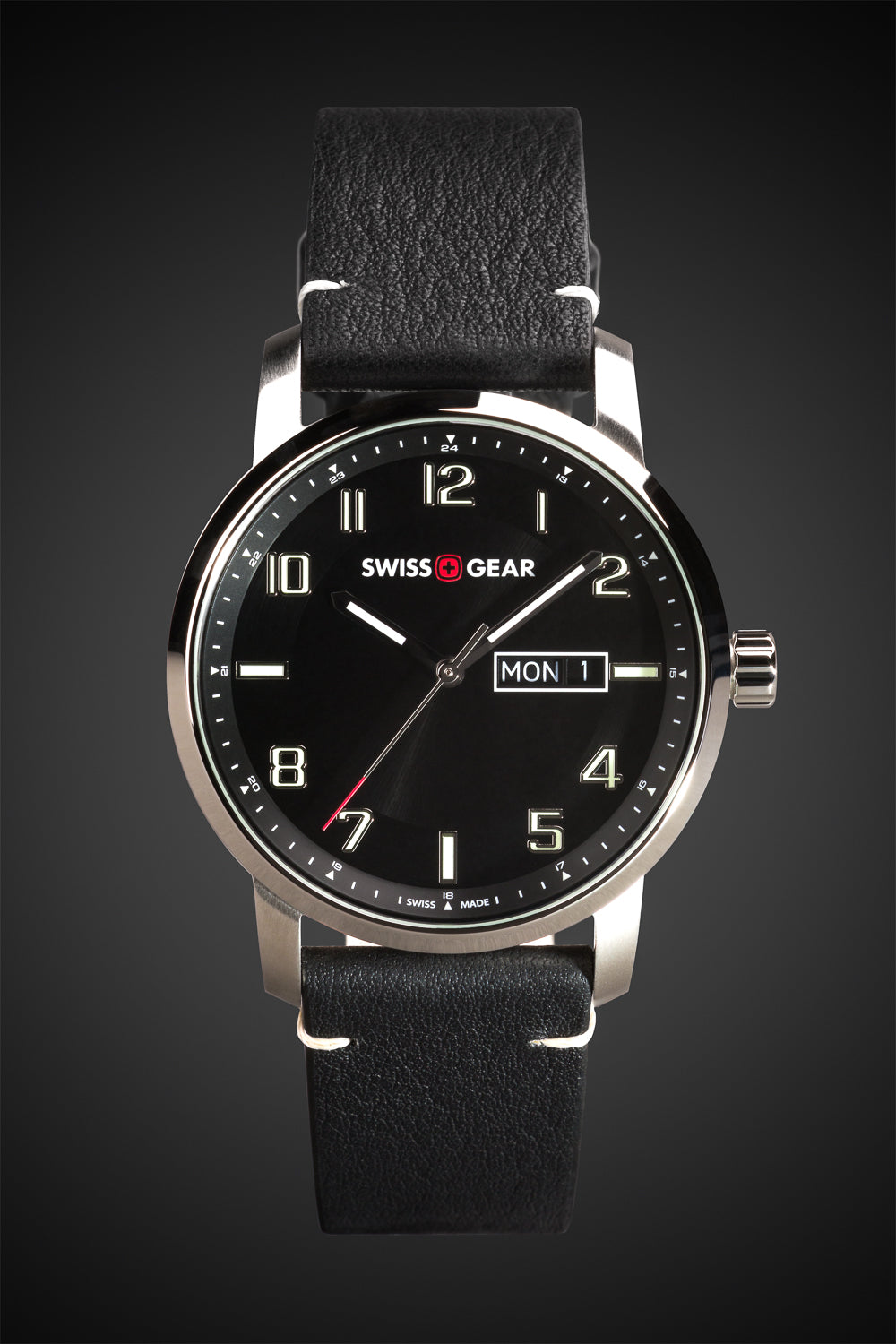 SWISSGEAR Legacy Swiss Watch - Black/Silver - 02
