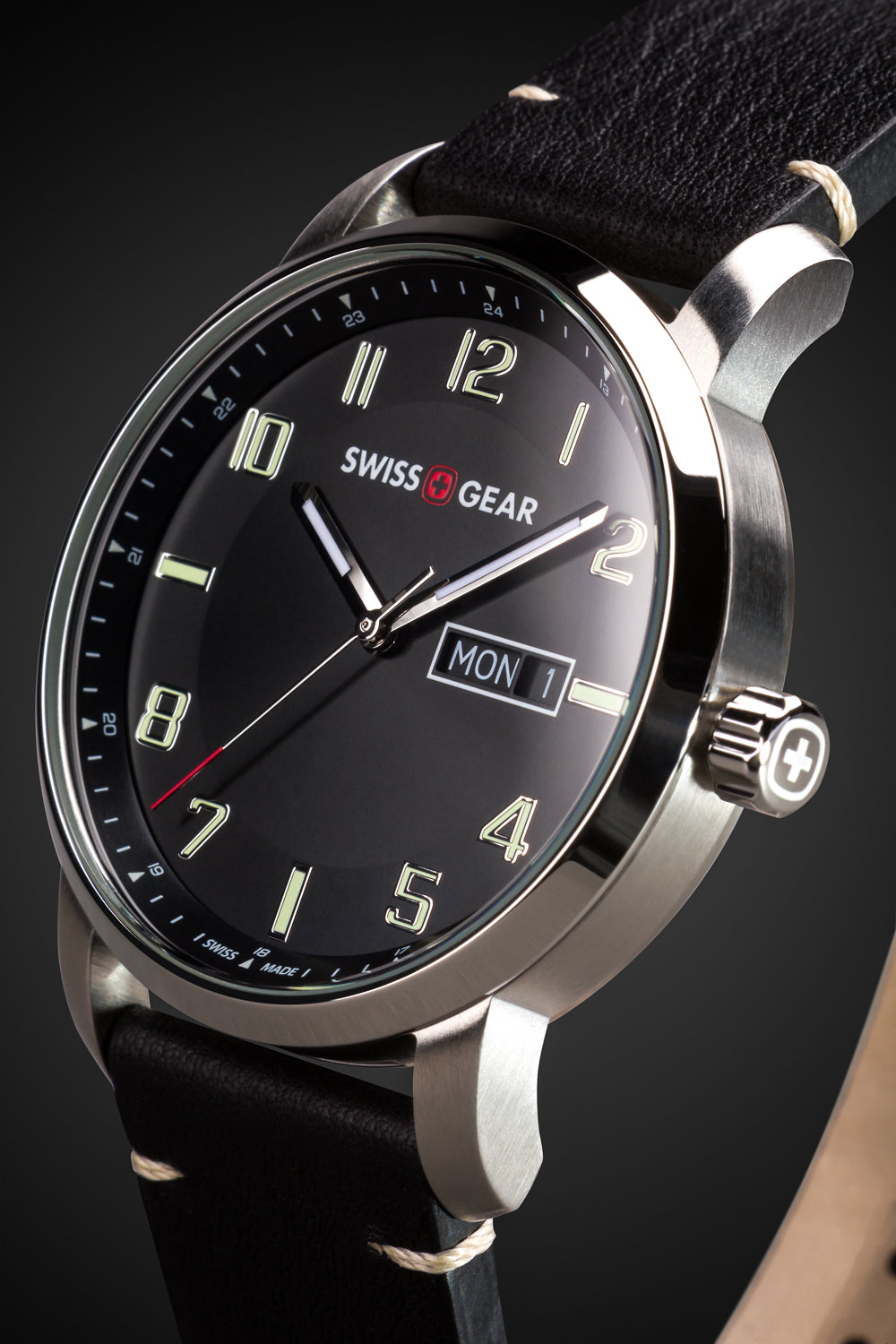 SWISSGEAR Legacy Swiss Watch - Black/Silver - 04