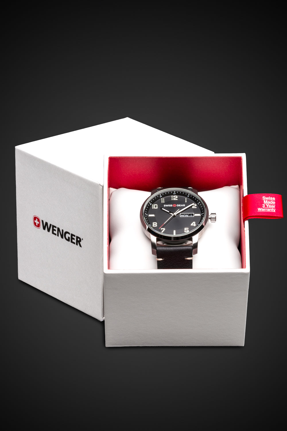 SWISSGEAR Legacy Swiss Watch - Black/Silver - 08