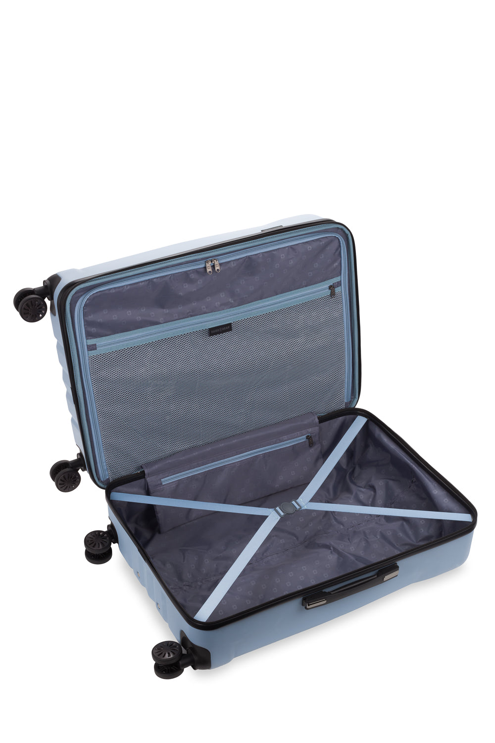 SWISSGEAR Cascade Large Checked Spinner - Celestial Blue - 06