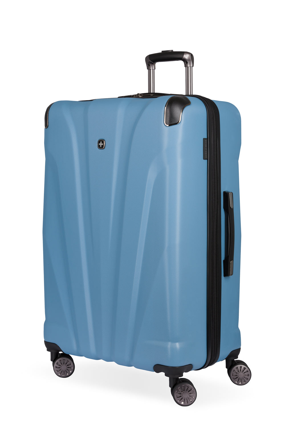 SWISSGEAR Cascade Large Checked Spinner - Light Blue - 01