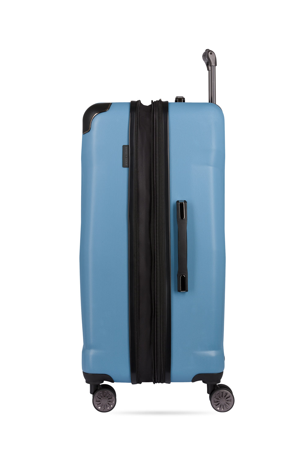 SWISSGEAR Cascade Large Checked Spinner in Light Blue