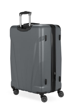 SWISSGEAR Cascade Large Checked Spinner in Dark Grey