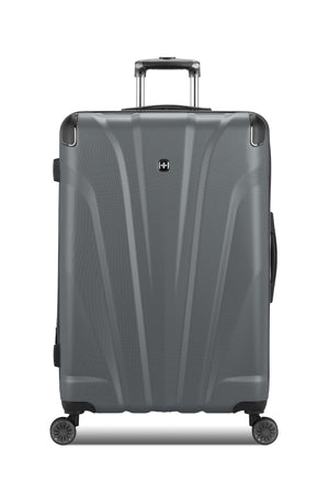 SWISSGEAR Cascade Large Checked Spinner in Dark Grey