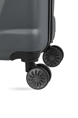 SWISSGEAR Cascade Large Checked Spinner in Dark Grey
