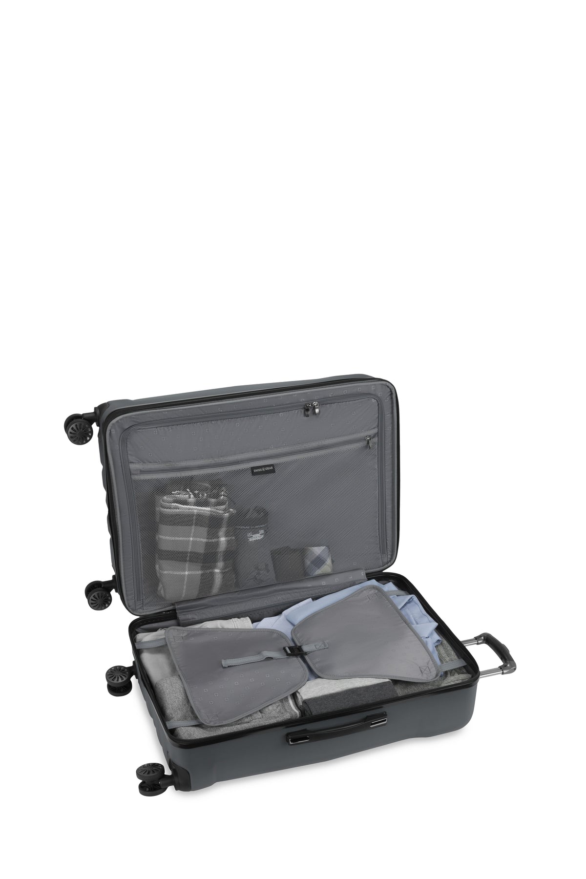 SWISSGEAR Cascade Large Checked Spinner - Dark Grey - 05
