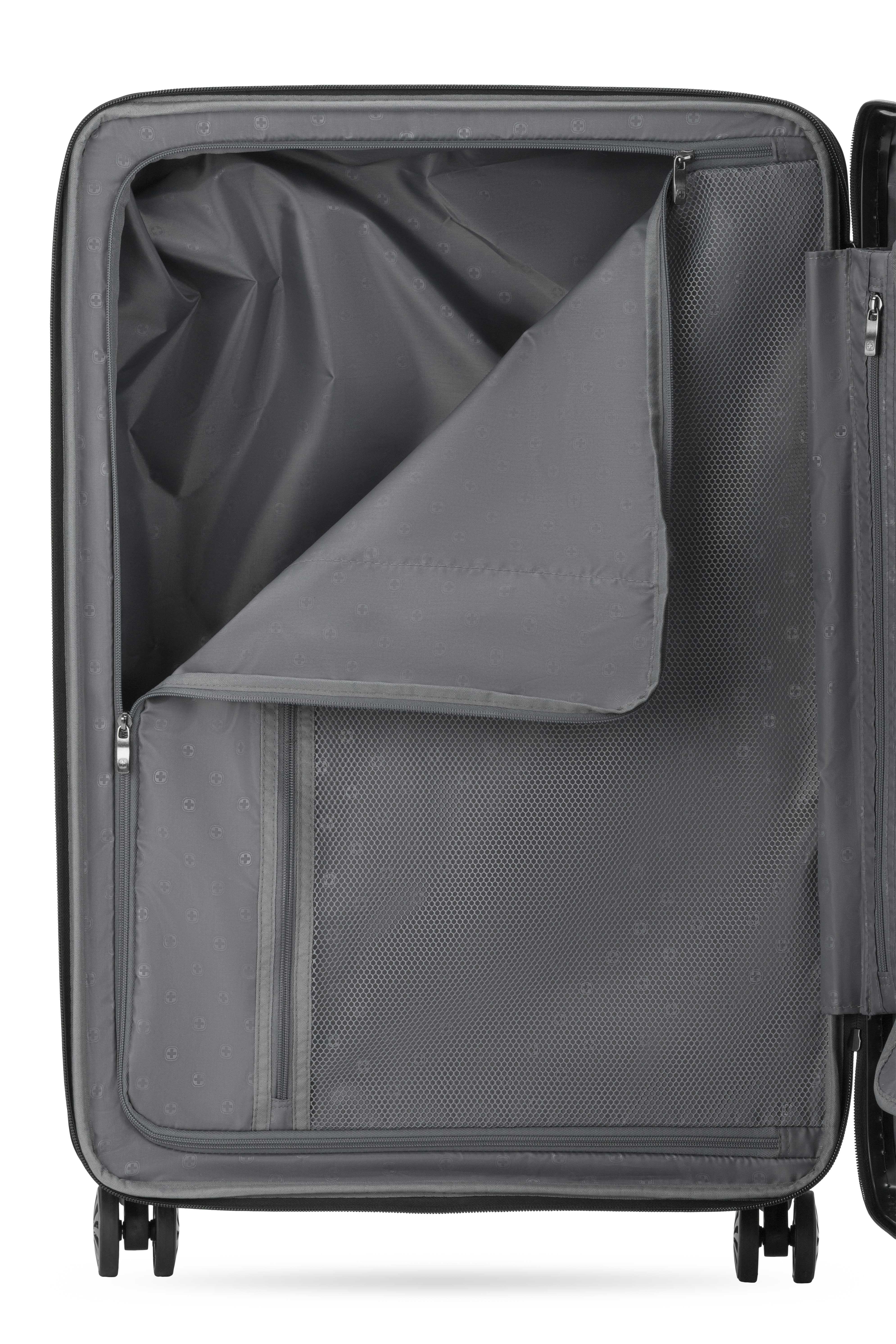 SWISSGEAR Cascade Large Checked Spinner - Dark Grey - 06