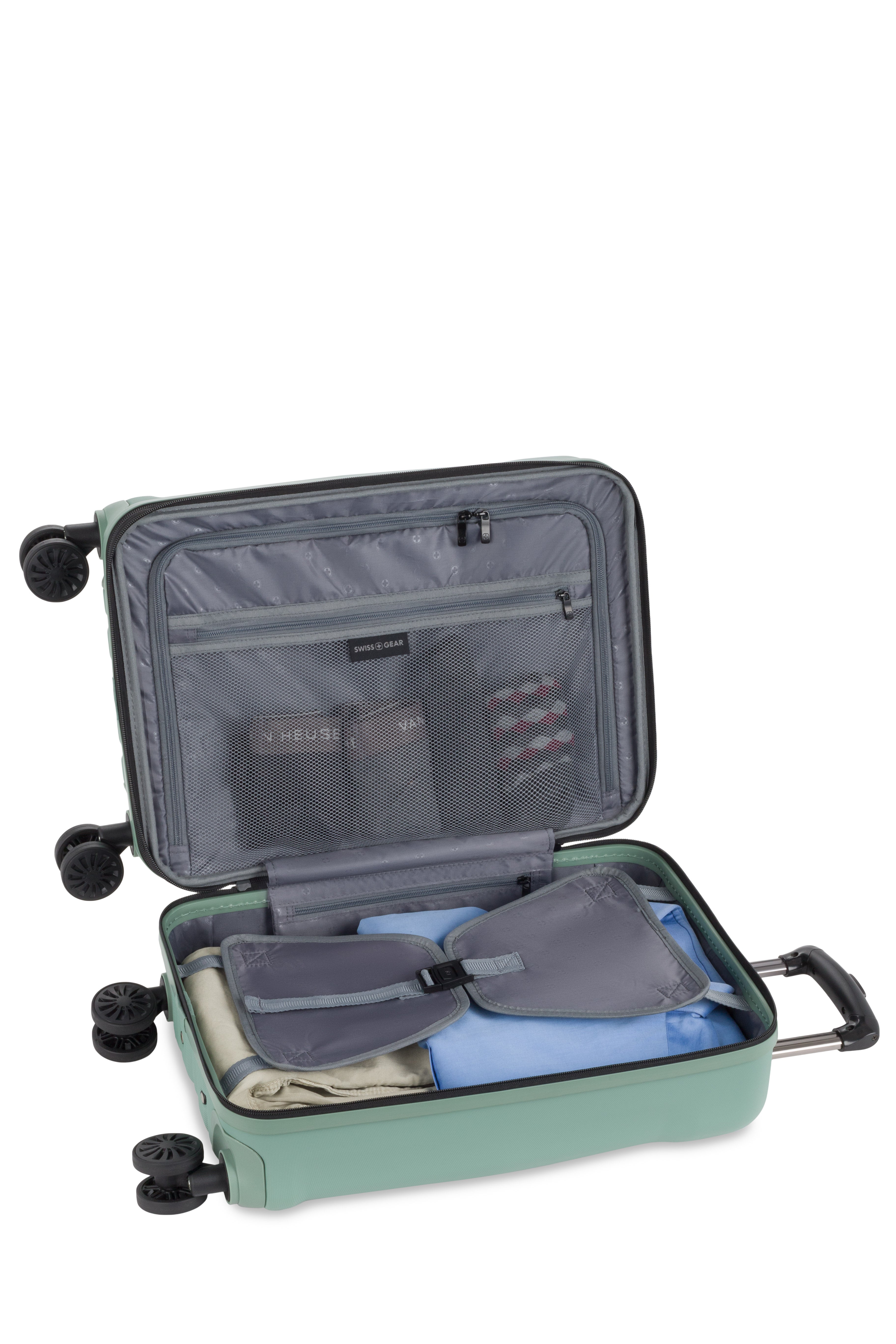 SWISSGEAR Cascade Carry-On Spinner in Light Green