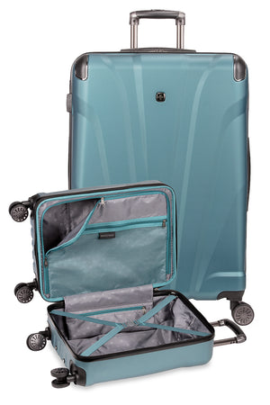Swissgear 7330 Expandable 2pc Hardside Spinner Luggage Set Split-case design