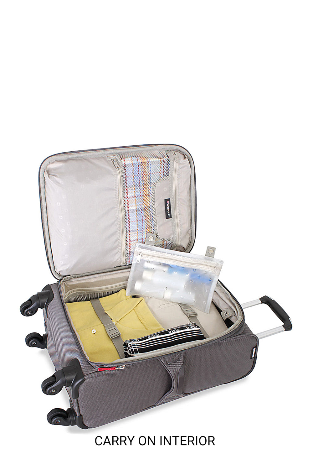 Swissgear 7362 Expandable 3pc Liteweight Spinner Luggage Set - Gray