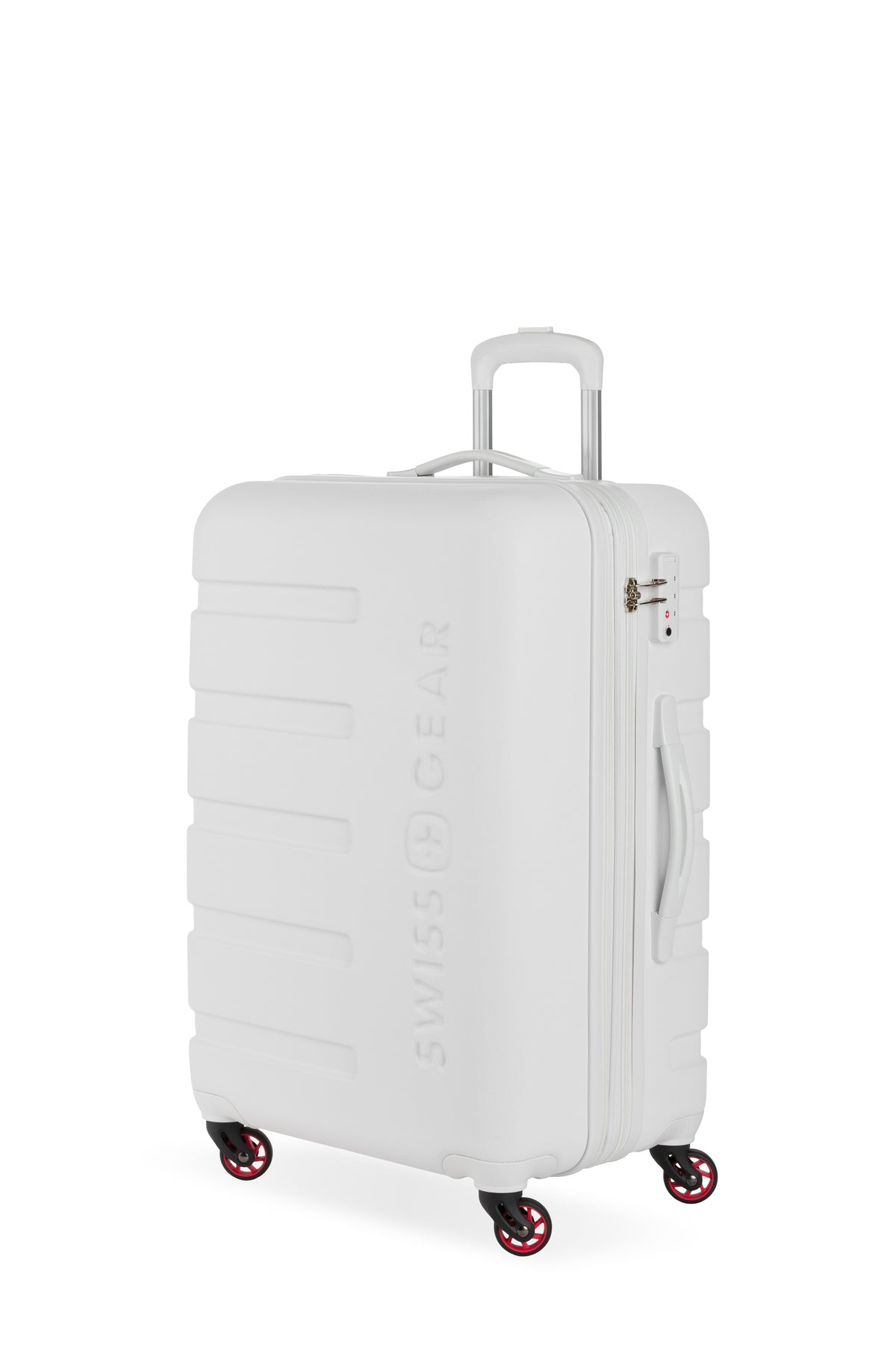SWISSGEAR Signature Medium Checked Spinner - White - 01