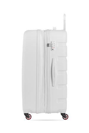 SWISSGEAR Signature Large Checked Spinner in White