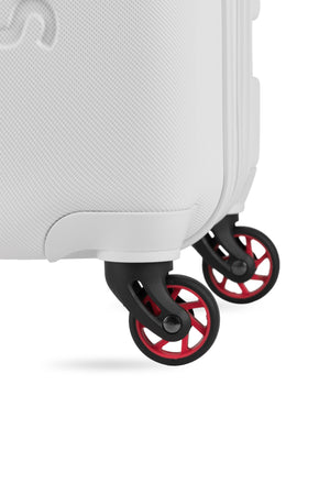 SWISSGEAR Signature Large Checked Spinner in White