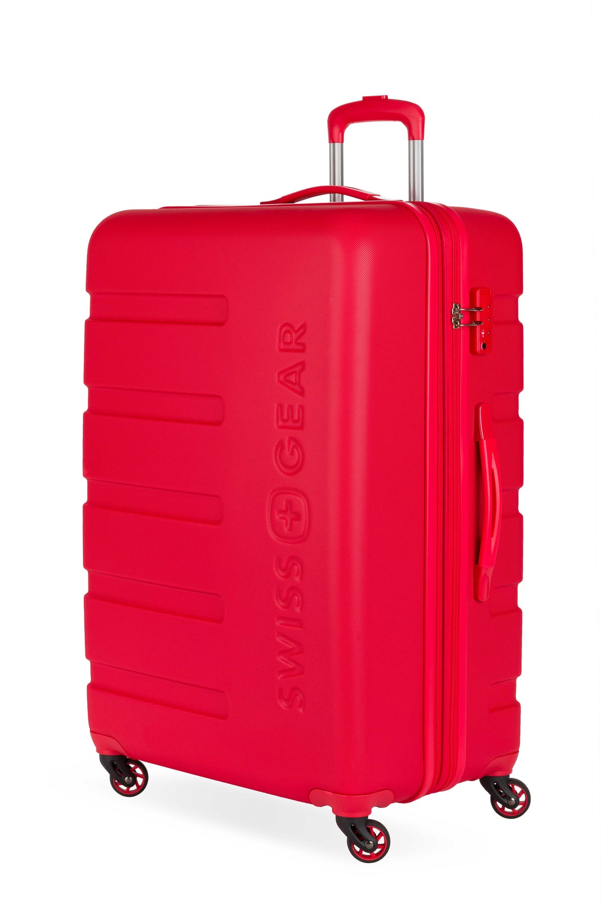 SWISSGEAR Signature Large Checked Spinner - Red - 01