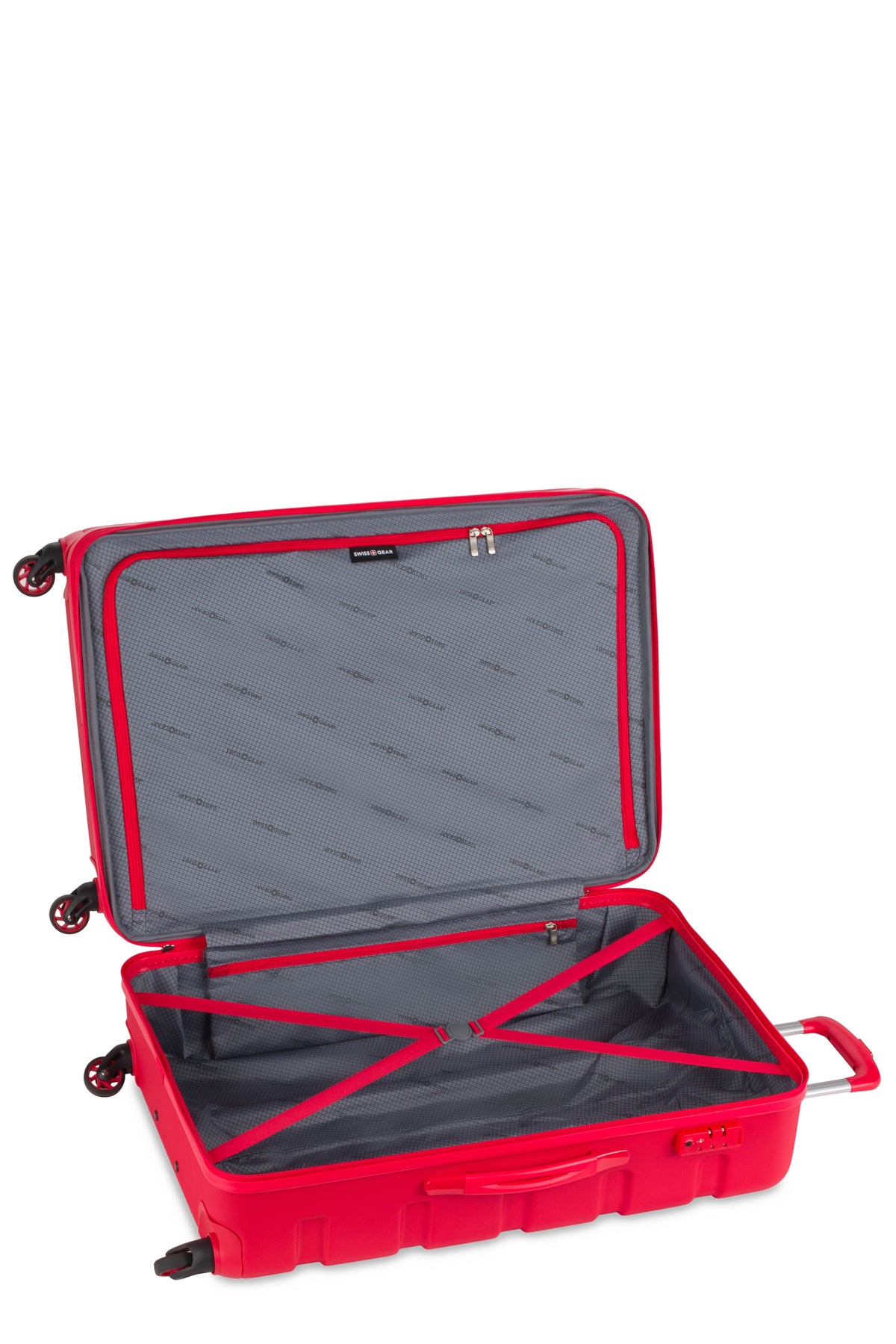 SWISSGEAR Signature Large Checked Spinner - Red - 04