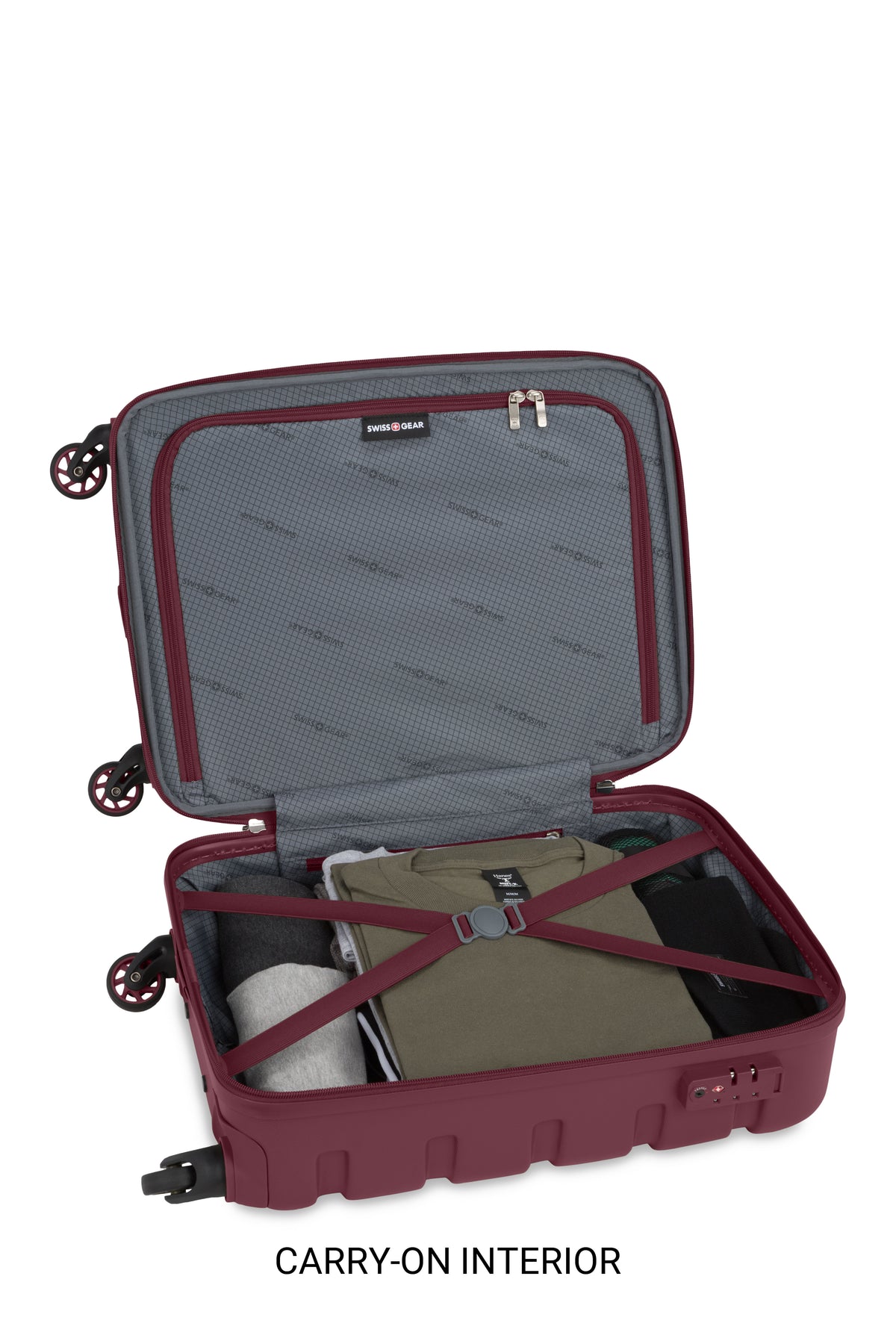 SWISSGEAR Signature 2-Piece Spinner Set - Merlot Red - 04