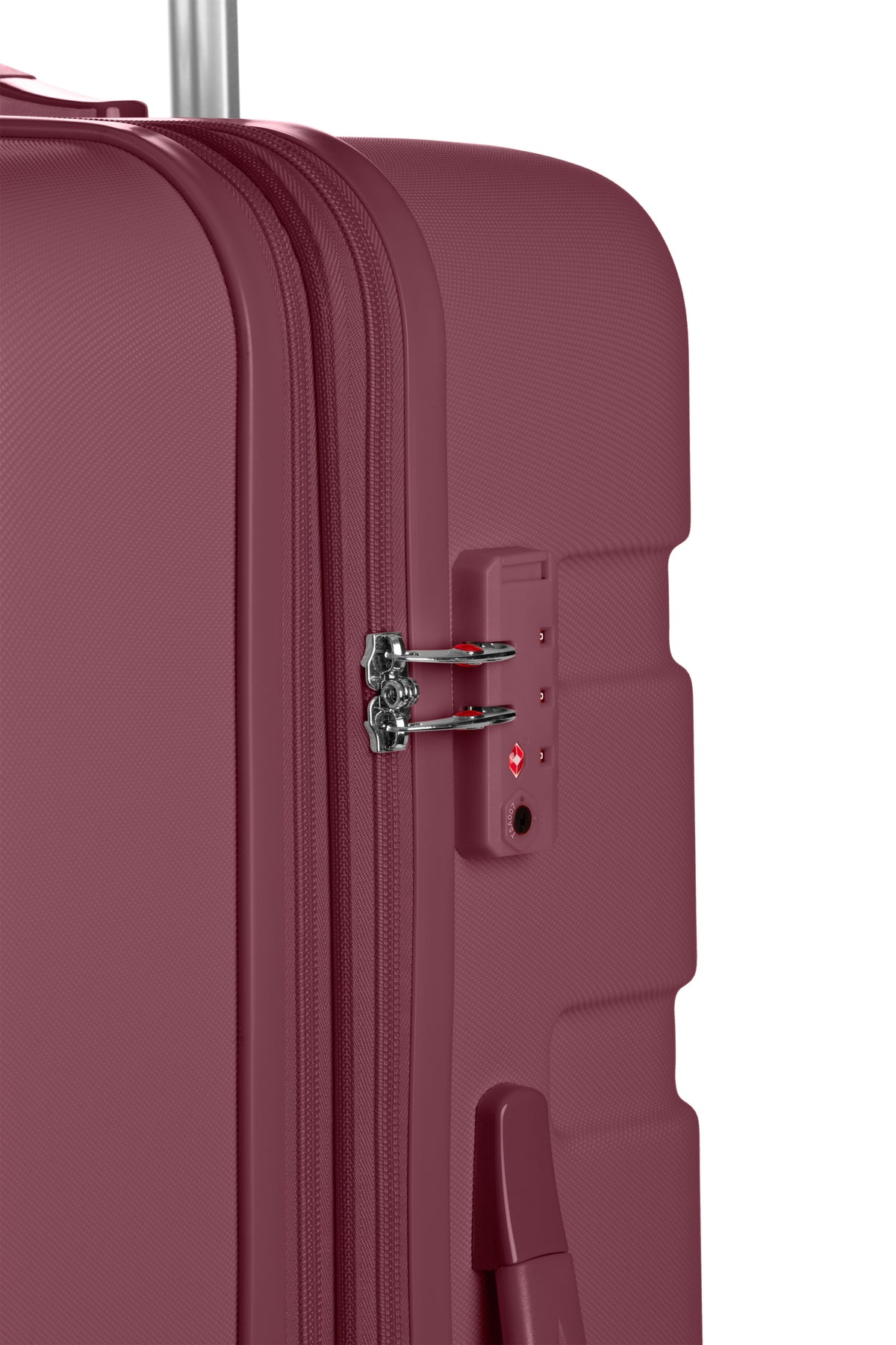 SWISSGEAR Signature Large Checked Spinner - Merlot Red - 08