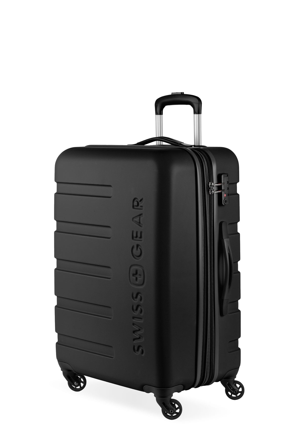 SWISSGEAR Signature Medium Checked Spinner - Black - LE - 01