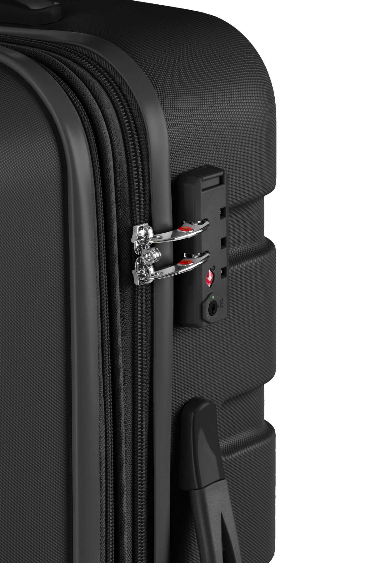 SWISSGEAR Signature Medium Checked Spinner - Black - LE - 08