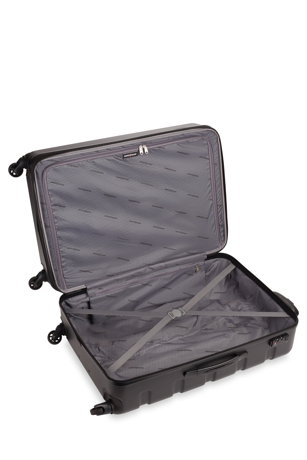 SWISSGEAR Signature Large Checked Spinner - Black - 05