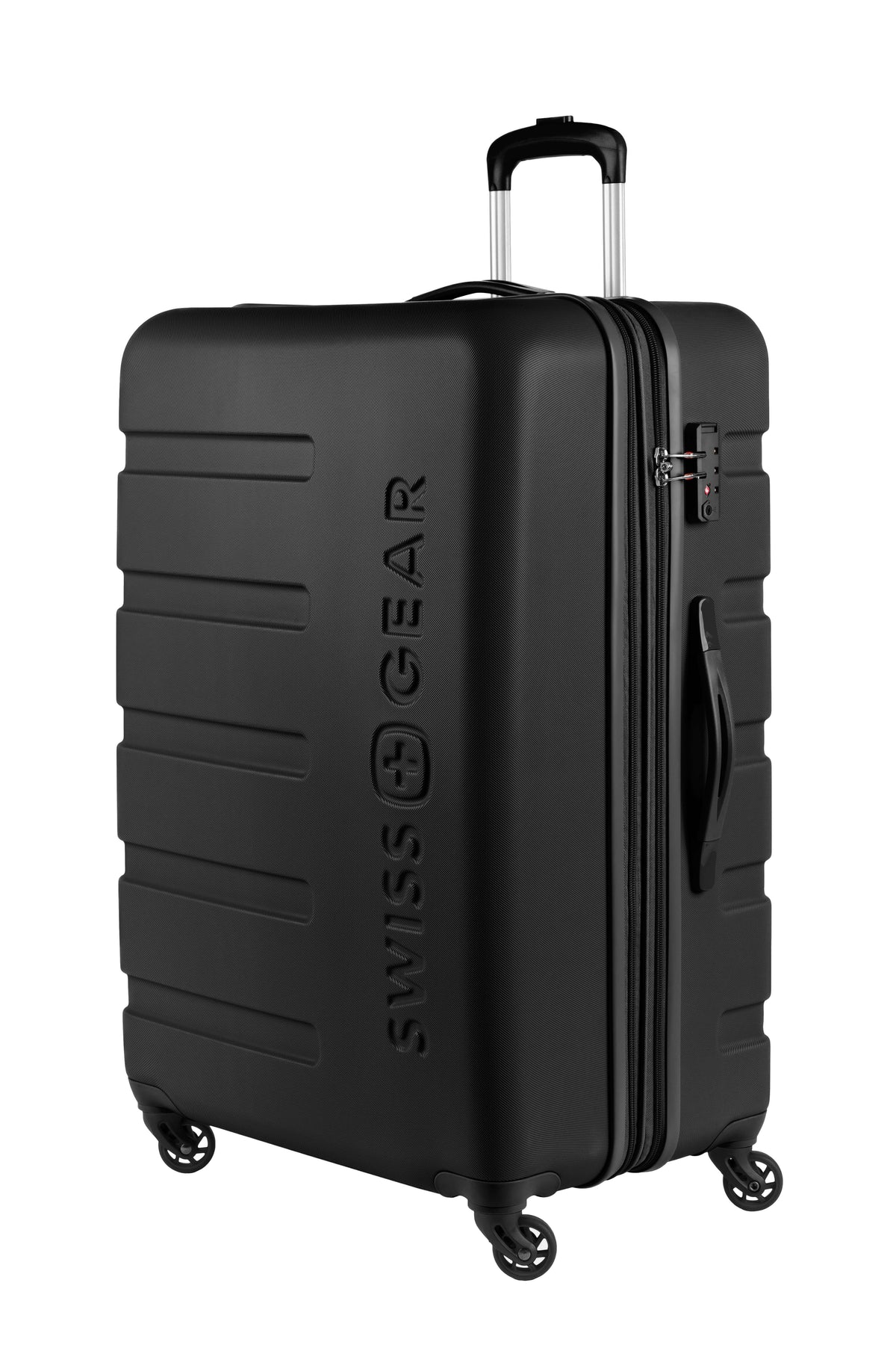 SWISSGEAR Signature Large Checked Spinner - Black - LE - 01
