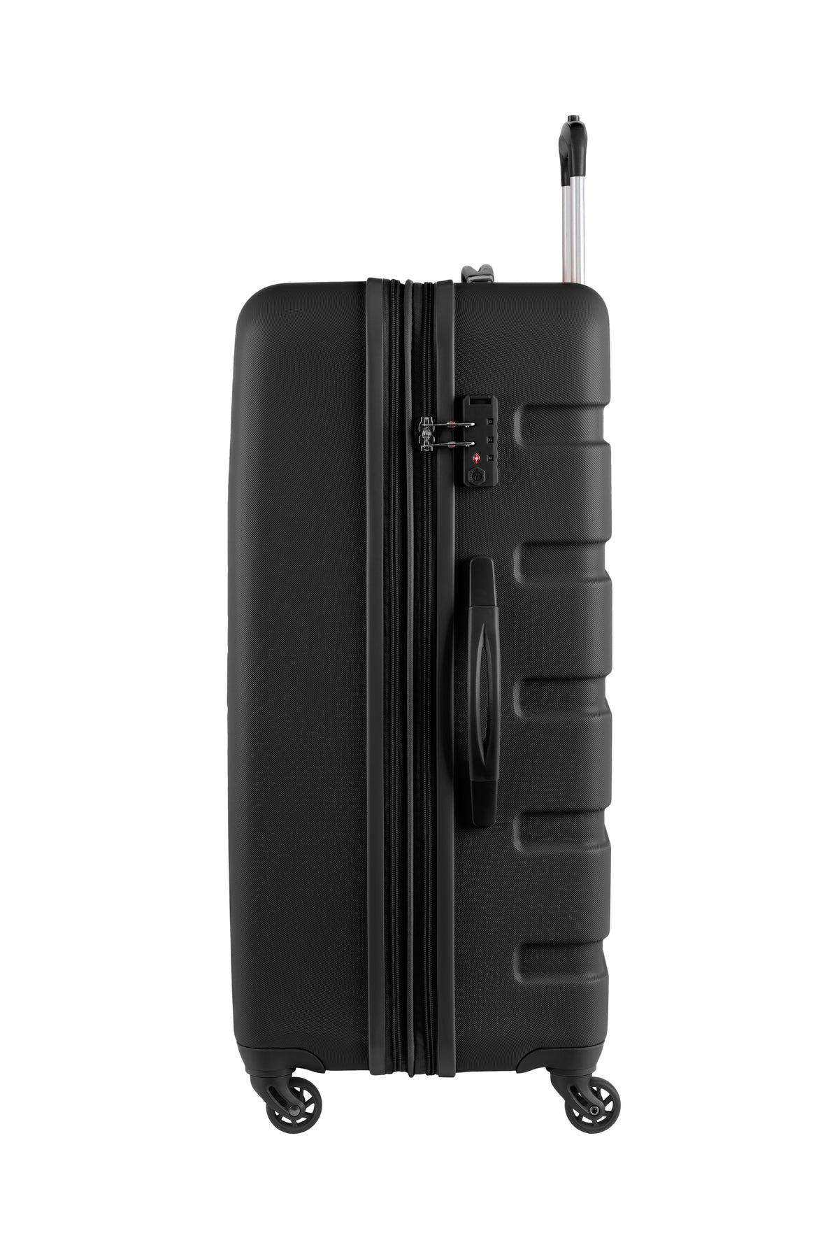SWISSGEAR Signature Large Checked Spinner - Black - LE - 04