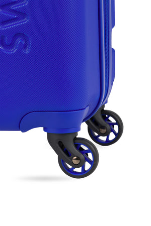 SWISSGEAR Signature Medium Checked Spinner in Cobalt Blue